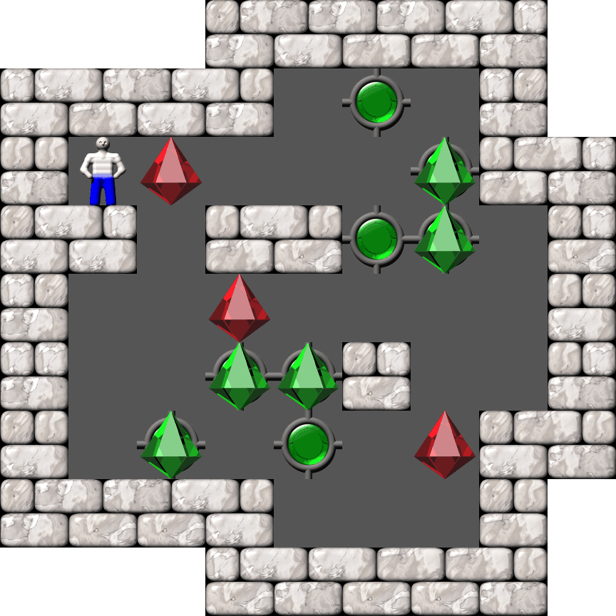 Sokoban Ionic Catalysts level 1110